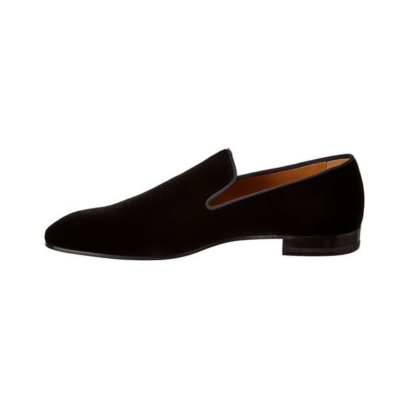 Christian Louboutin Dandelion Velvet Loafer, Black - Picture 2 of 5